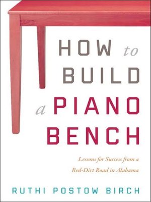 cover image of How to Build a Piano Bench